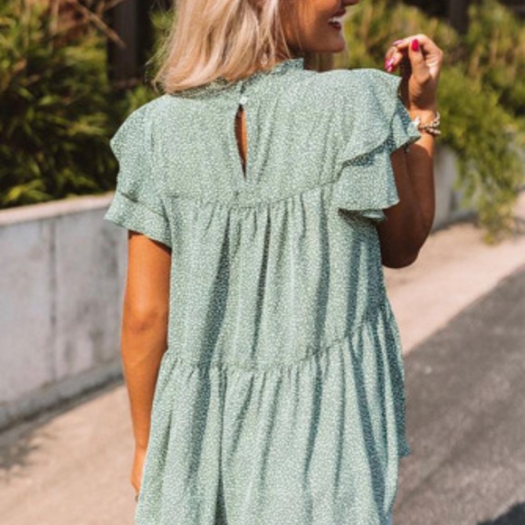 Forget Me Not Ruffle Top - Picture 2 of 2